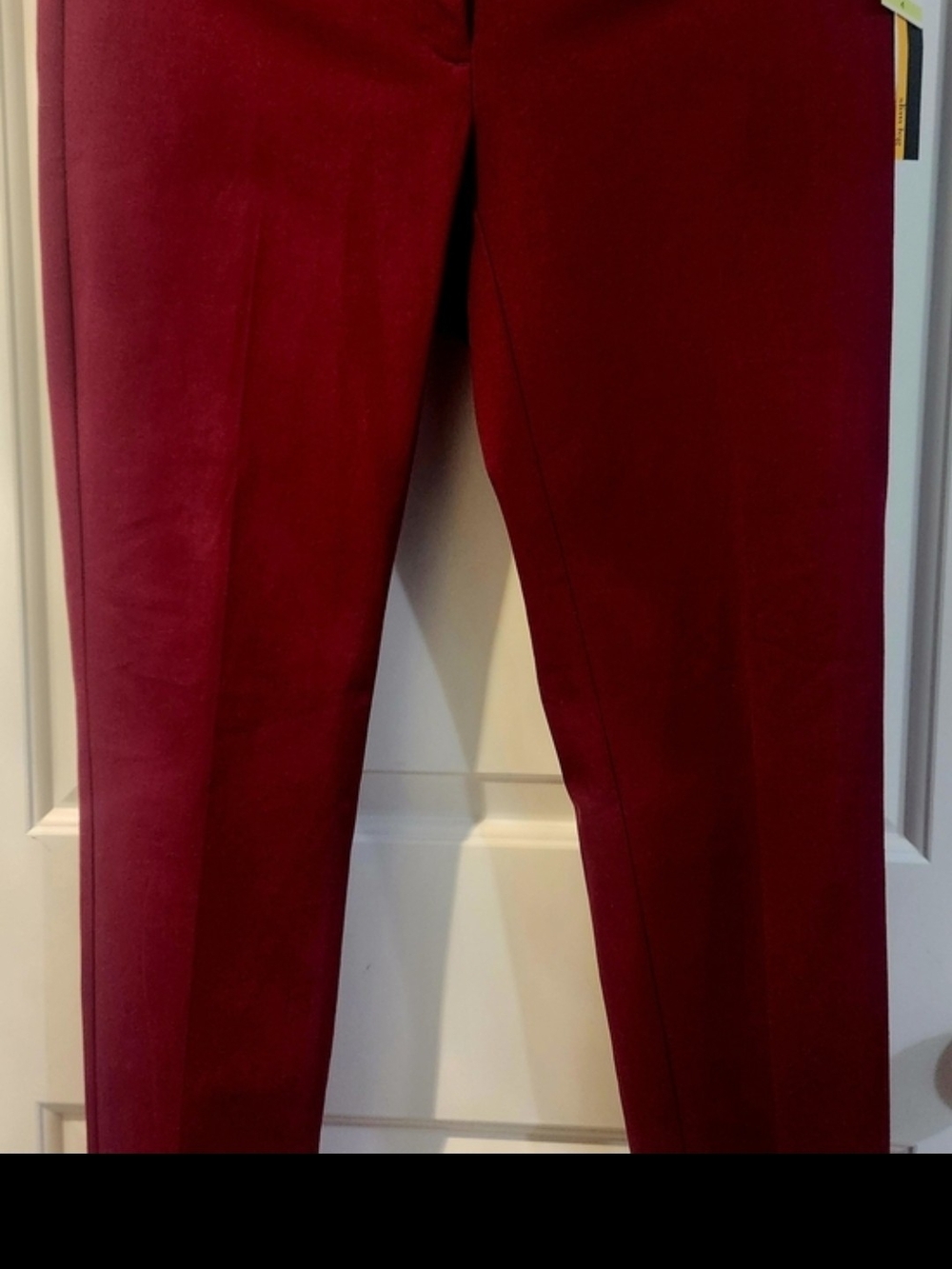 2 Pairs Sz 4 Dress Pants Straight Leg Pants Duo in Wine Red and Light Lavender